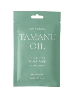 Rated Green Mascarilla Para El Pelo|Cold Press Tamanu Oil Soothing Scalp