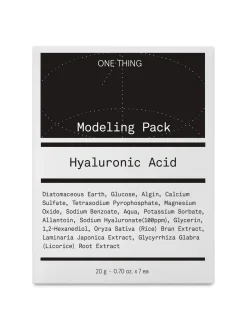 One Thing Mascarilla Facial|Rutina De Día|Hyaluronic Acid Modeling Pack