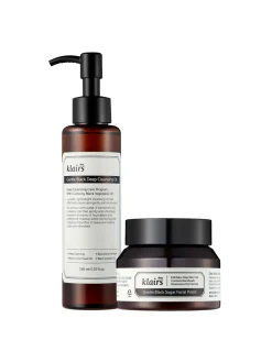 Klairs Pack Cosmética|Kit De Belleza Para Embarazadas|Matches We Love: Deep Cleansing Oil + Gentle Black Sugar Polish