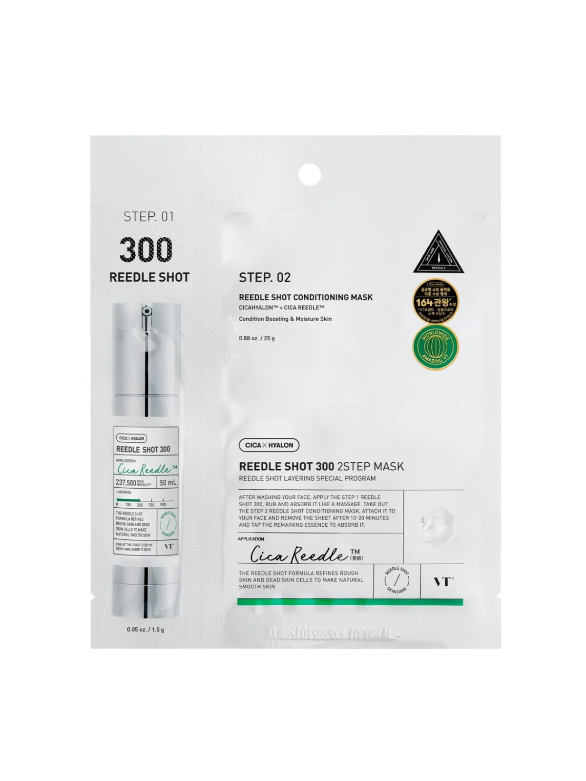 VT Cosmetics Mascarilla Facial|Rutina De Día|VT Reedle Shot 300 2-Step Mask