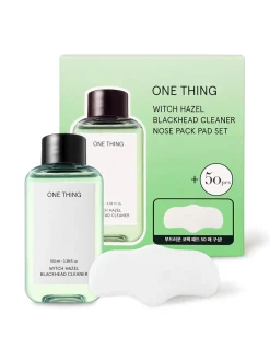 One Thing Doble Limpieza Facial|Rutina De Día|Witch Hazel Blackhead Cleaner Pad Set